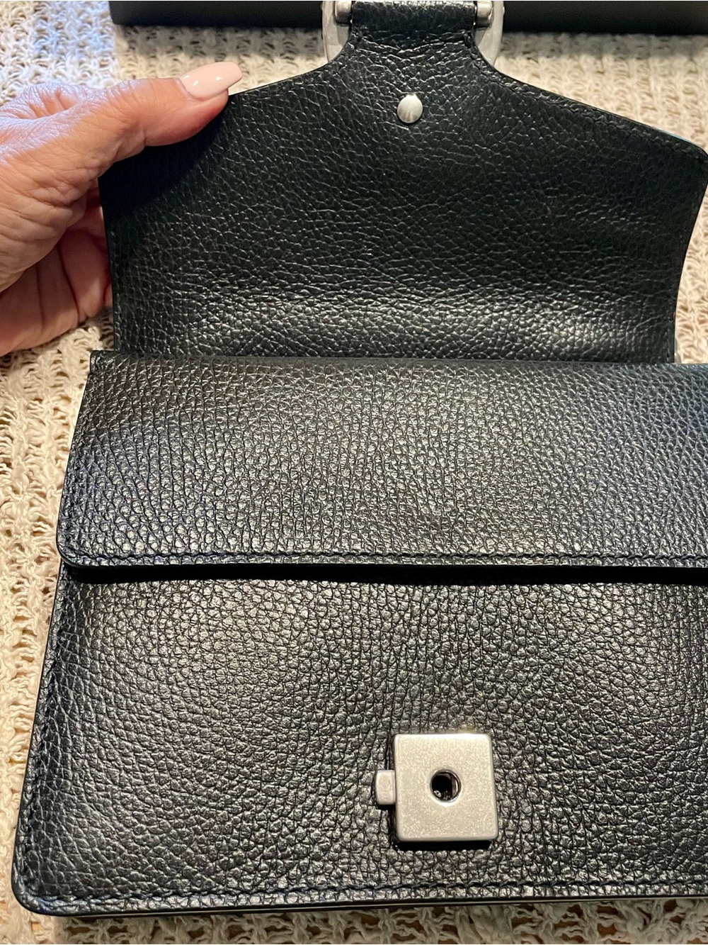 🔥Authentic Gucci Black Leather Dionysus Small Shoulder Bag - Picture 10 of 10